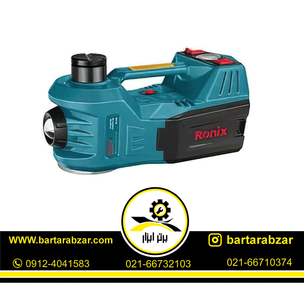 جک هیدرولیک و پمپ باد فندکی رونیکس 5 تن مدل RH-4990 جک هیدرولیک و پمپ باد فندکی رونیکس 5 تن مدل RH-4990