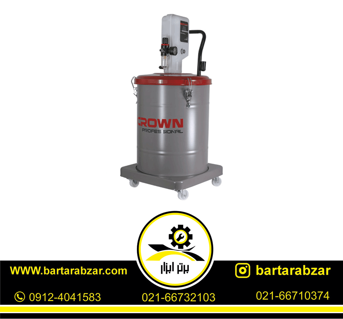 گریس پمپ 45 لیتری 400 بار کرون مدل CT38099 گریس پمپ 45 لیتری 400 بار کرون مدل CT38099