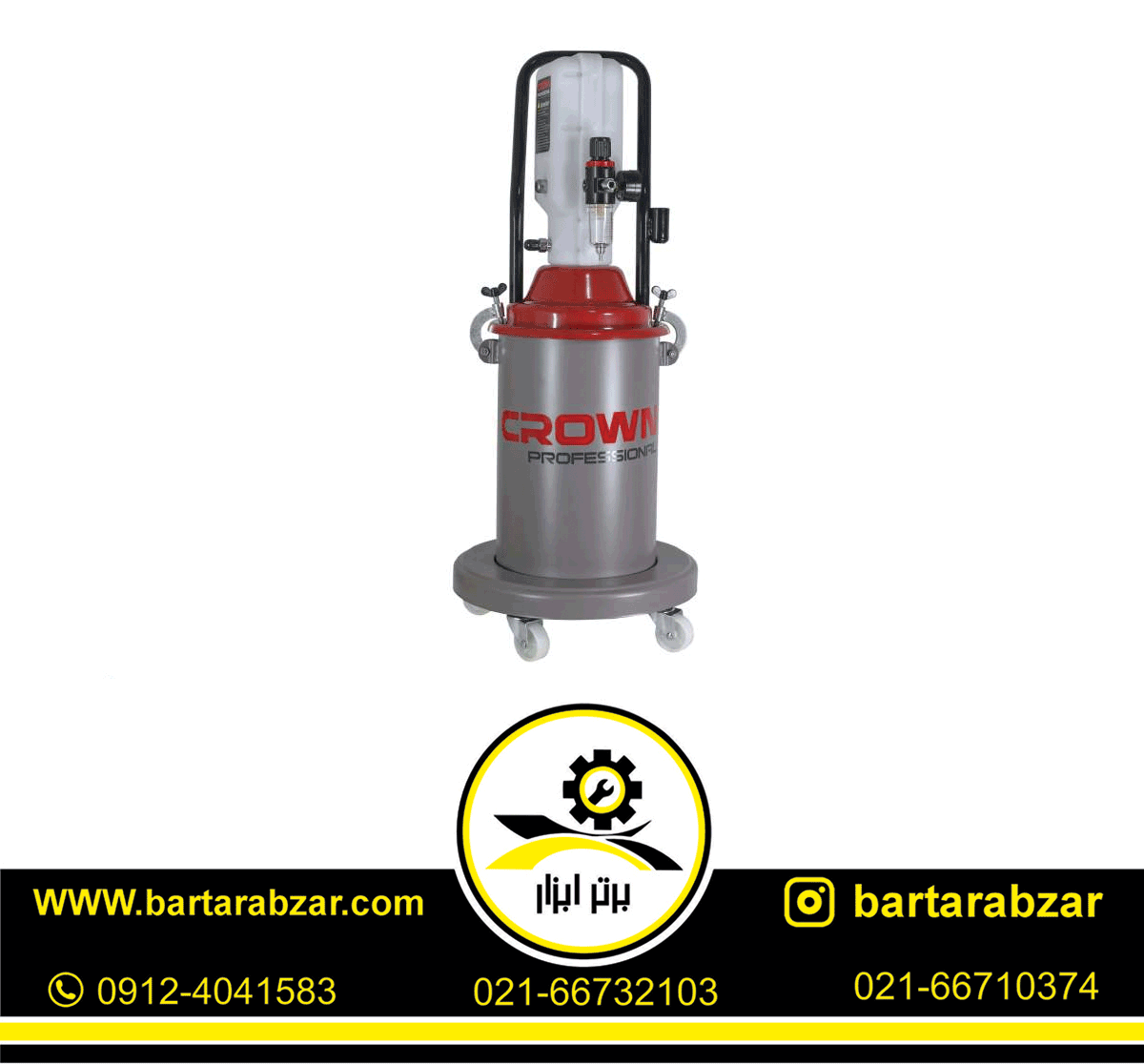 گریس پمپ 12 لیتری 400 بار کرون مدل CT38097 گریس پمپ 12 لیتری 400 بار کرون مدل CT38097