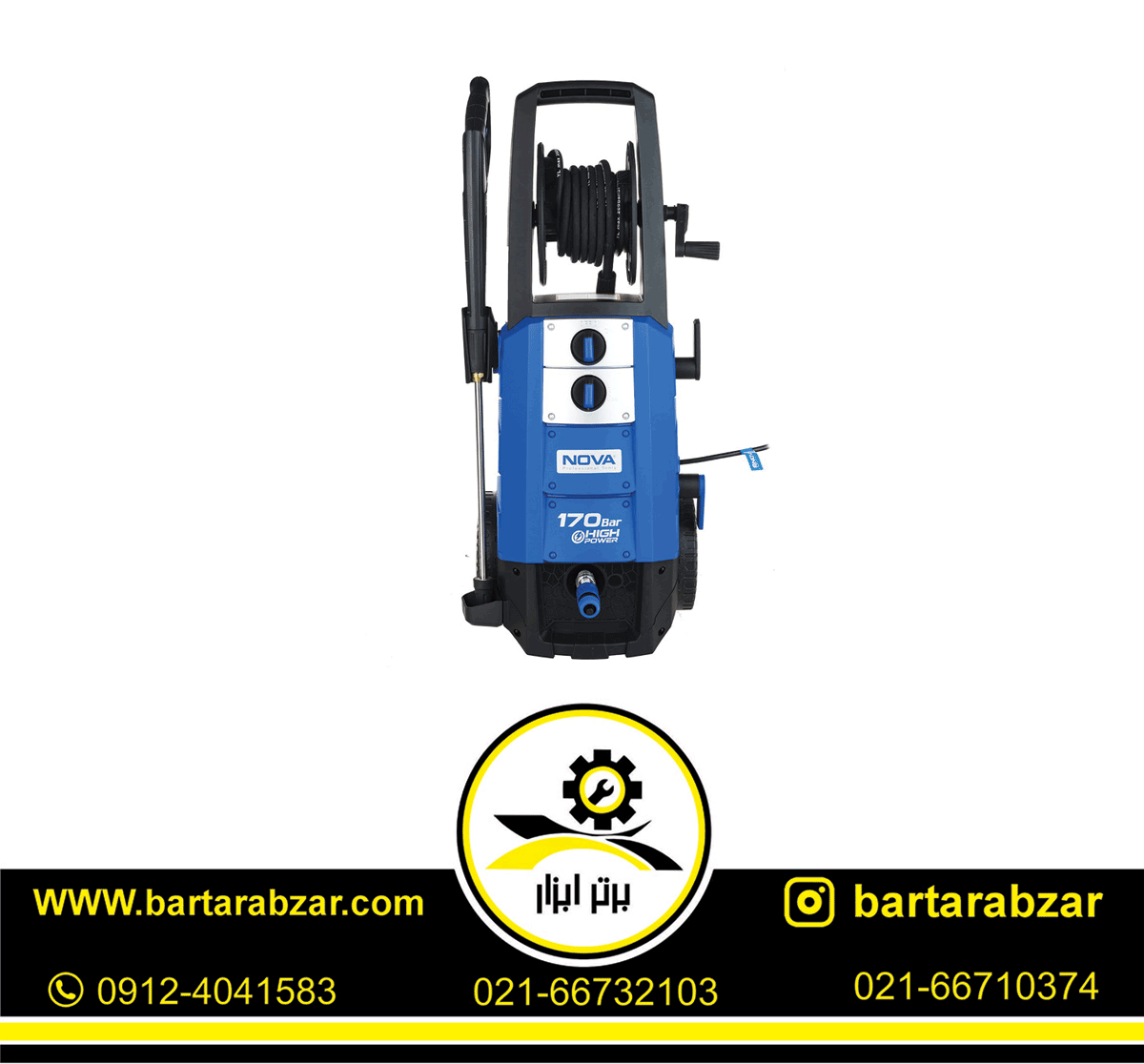 کارواش 170 بار نووا مدل NTW4170 کارواش 170 بار نووا مدل NTW4170