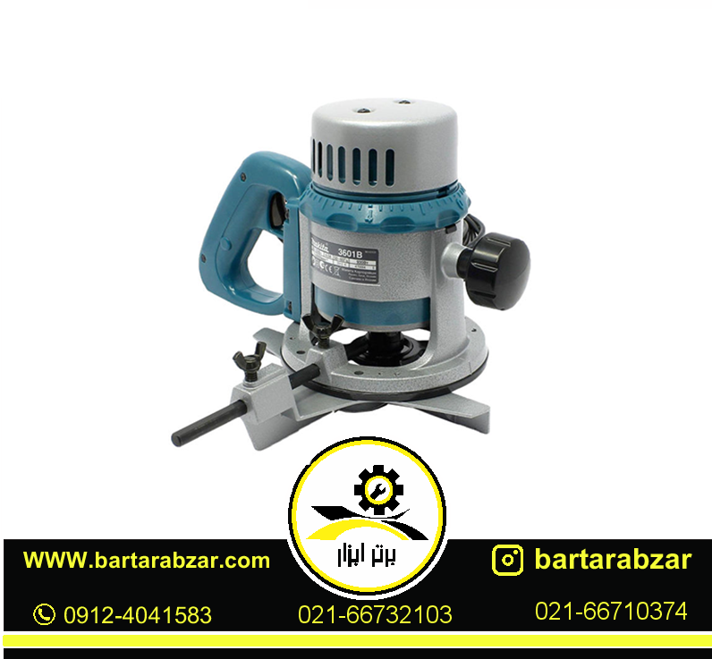 فرز نجاری ماکیتا 12 میلی متر مدل 3601B فرز نجاری ماکیتا 12 میلی متر مدل 3601B