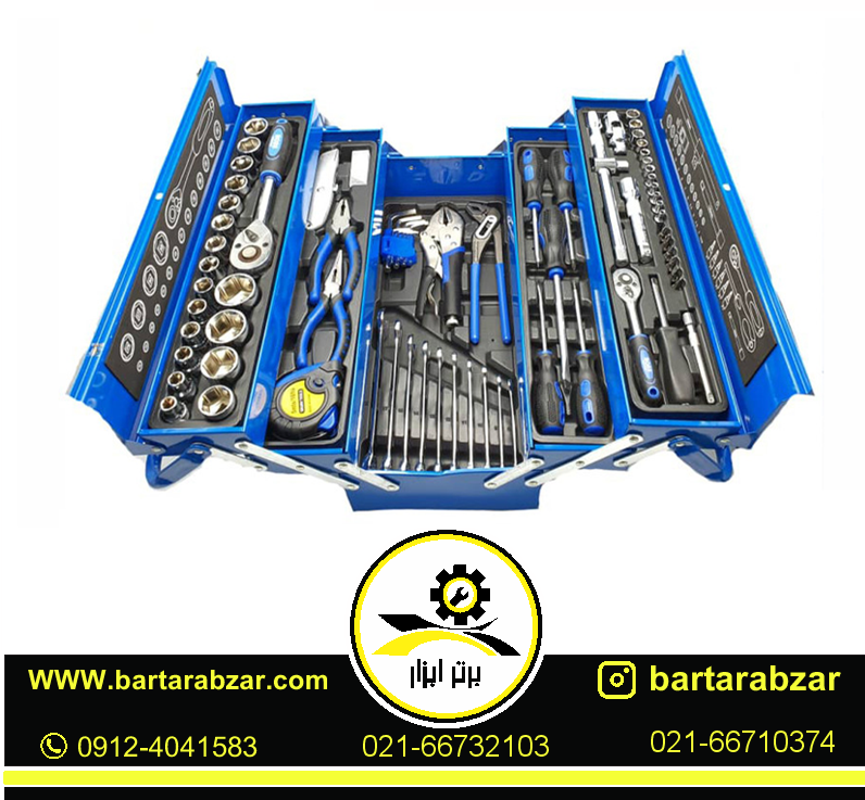 مجموعه 85 عددی جعبه ابزار باس مدل BS-TOLS-85 مجموعه 85 عددی جعبه ابزار باس مدل BS-TOLS-85