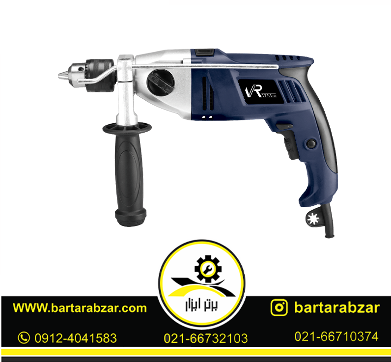 دریل چکشی گیربکسی 1000 وات ویوارکس نیم تنه فلزی مدل VR1013-ID2 دریل چکشی گیربکسی 1000 وات ویوارکس نیم تنه فلزی مدل VR1013-ID2