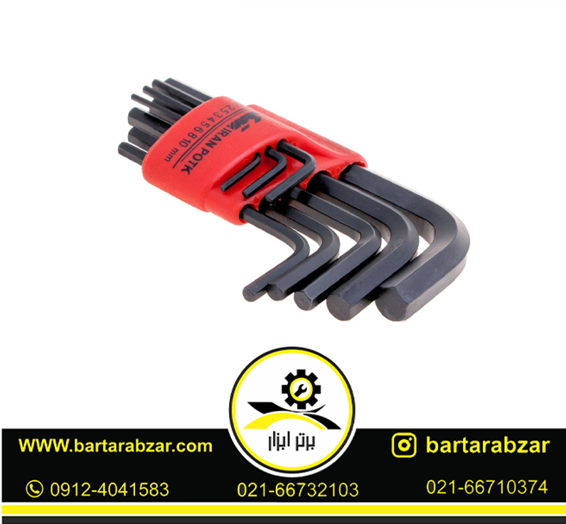 آچار آلن ایران پتک مدل SL 2110 مجموعه 8 عددی ( بلند ) آچار آلن ایران پتک مدل SL 2110 مجموعه 8 عددی ( بلند )