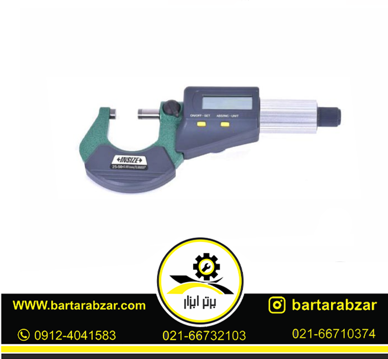 میکرومتر دیجیتال اینسایز خارج سنج 50-25 میلی متر مدل 50-3109 میکرومتر دیجیتال اینسایز خارج سنج 50-25 میلی متر مدل 50-3109