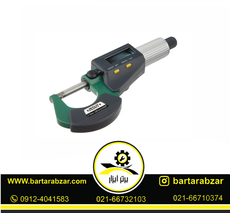میکرومتر دیجیتال اینسایز خارج سنج 25-0 میلی متر مدل25-3109 میکرومتر دیجیتال اینسایز خارج سنج 25-0 میلی متر مدل25-3109
