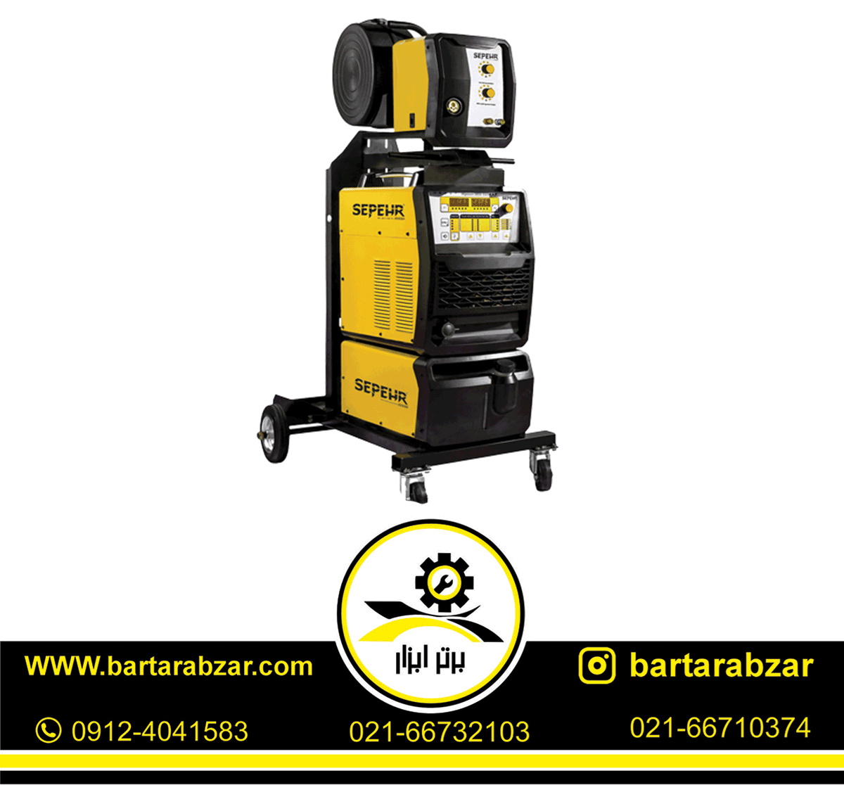 دستگاه جوش اینورتر CO2 سه کاره 550 آمپر دیجیتال سپهر مدل SJ-5105-550CO2 2PULS