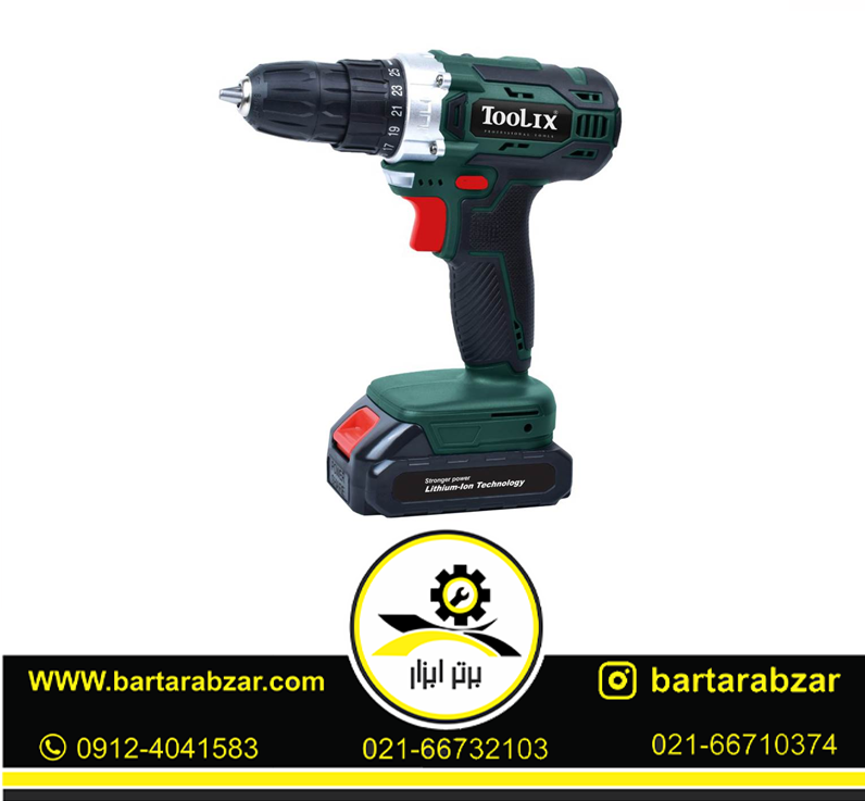 دریل شارژی 16 ولت تولیکس مدل TX-2416 دریل شارژی 16 ولت تولیکس مدل TX-2416