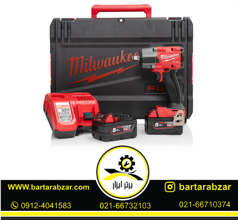 آچار بکس شارژی میلواکی مدل M18 FMTIW2F12 (تک باتری) آچار بکس شارژی میلواکی مدل M18 FMTIW2F12 (تک باتری)