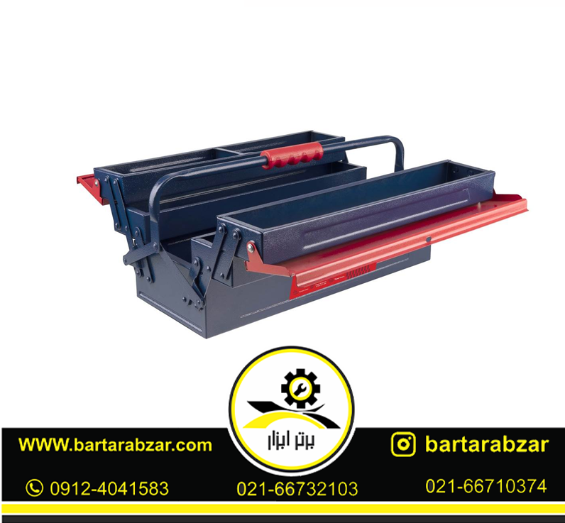 جعبه ابزار اتوماتیک 50 سانت سه طبقه ایوک مدل K-8255 جعبه ابزار اتوماتیک 50 سانت سه طبقه ایوک مدل K-8255