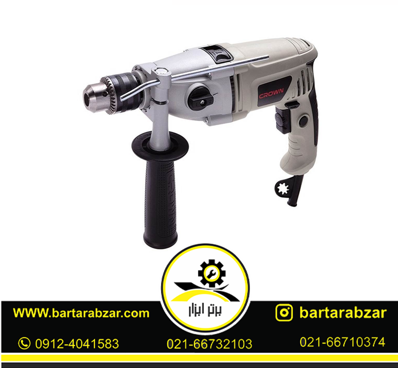 دریل گیربکسی چکشی 810 وات کرون مدل CT10067 دریل گیربکسی چکشی 810 وات کرون مدل CT10067
