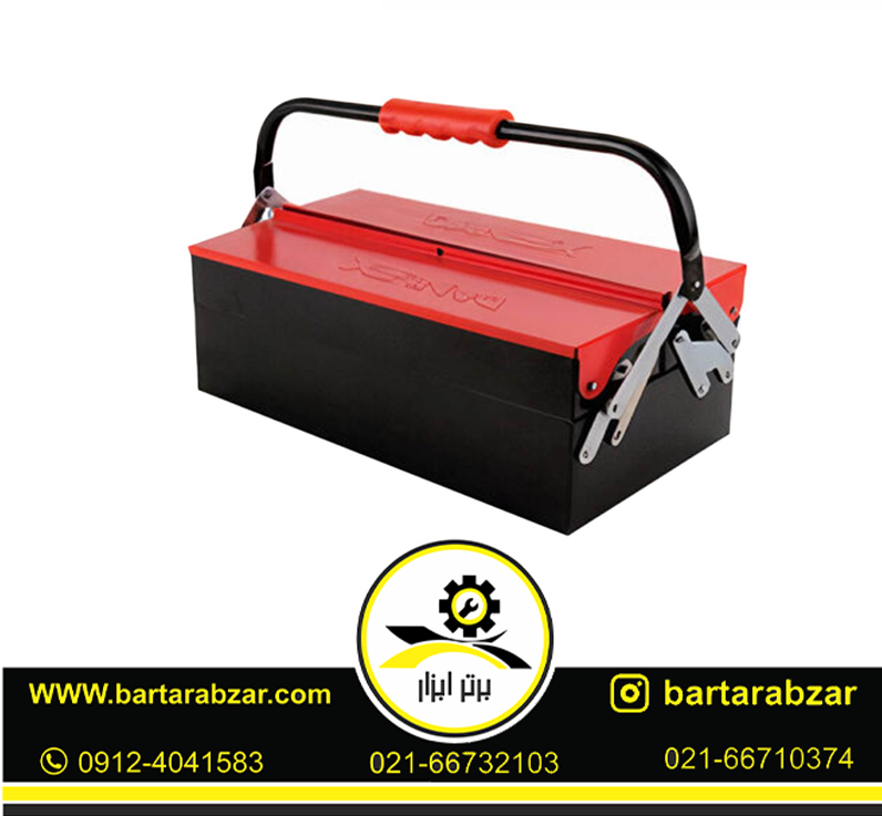 جعبه ابزار فلزی اتوماتیک 50 سانتی متر دو طبقه دنلکس مدل DH-1052 جعبه ابزار فلزی اتوماتیک 50 سانتی متر دو طبقه دنلکس مدل DH-1052