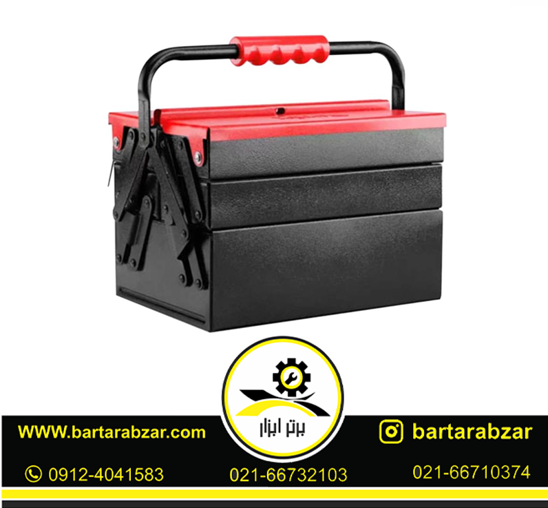 جعبه ابزار فلزی اتوماتیک 50 سانتی متر سه طبقه دنلکس مدل DH-1053 جعبه ابزار فلزی اتوماتیک 50 سانتی متر سه طبقه دنلکس مدل DH-1053