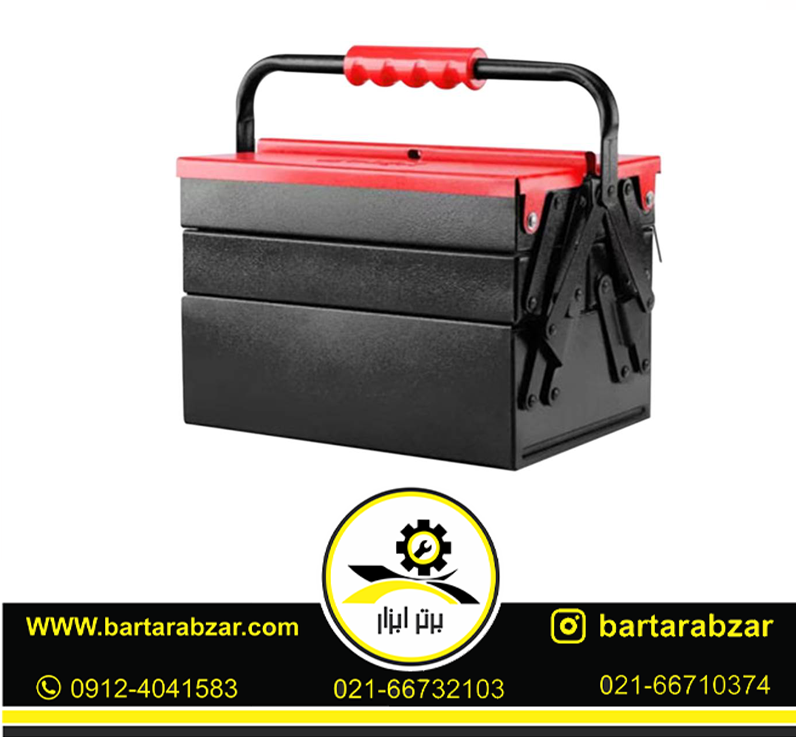 جعبه ابزار فلزی اتوماتیک 40 سانتی متر سه طبقه دنلکس مدل DH-1043 جعبه ابزار فلزی اتوماتیک 40 سانتی متر سه طبقه دنلکس مدل DH-1043