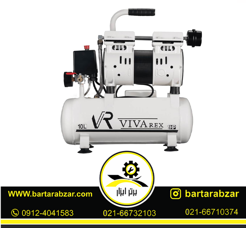 کمپرسور باد 10لیتری سایلنت ویوارکس مدل VR1010-SS کمپرسور باد 10لیتری سایلنت ویوارکس مدل VR1010-SS