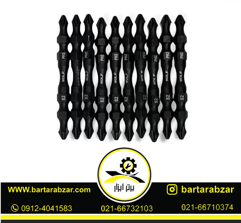 نوک پیچ گوشتی دوسر چهار سو بدنه باریک 6.5 سانتی ولف(بستهی 10عددی) نوک پیچ گوشتی دوسر چهار سو بدنه باریک 6.5 سانتی ولف(بستهی 10عددی)