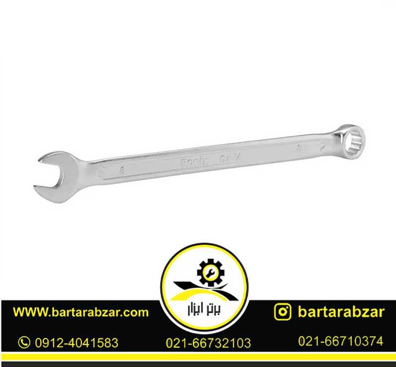 آچار یک سر تخت یک سر رینگ سایز 8 رونیکس مدل RH-2108 آچار یک سر تخت یک سر رینگ سایز 8 رونیکس مدل RH-2108