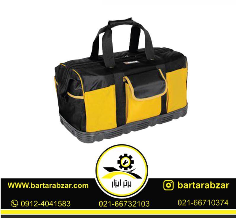 کیف ابزار کف لاستیک دوبل برزنتی مفتول دار 62 سانتی کنزاکس مدل 1856 کیف ابزار کف لاستیک دوبل برزنتی مفتول دار 62 سانتی کنزاکس مدل 1856