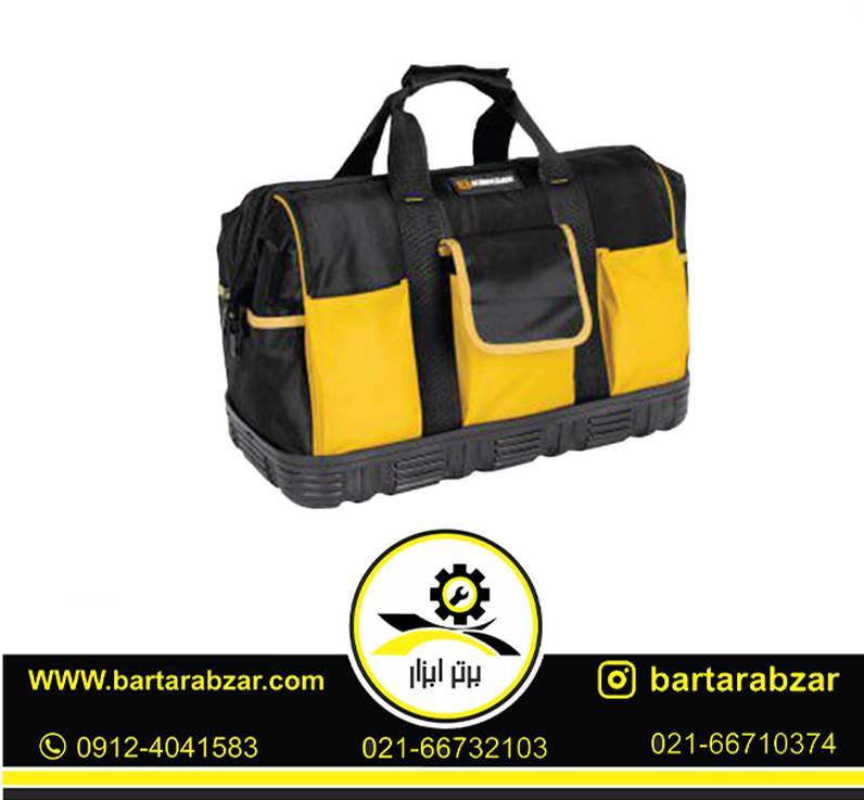 کیف ابزار کف لاستیک دوبل برزنتی مفتول دار 52 سانتی کنزاکس مدل 1855 کیف ابزار کف لاستیک دوبل برزنتی مفتول دار 52 سانتی کنزاکس مدل 1855