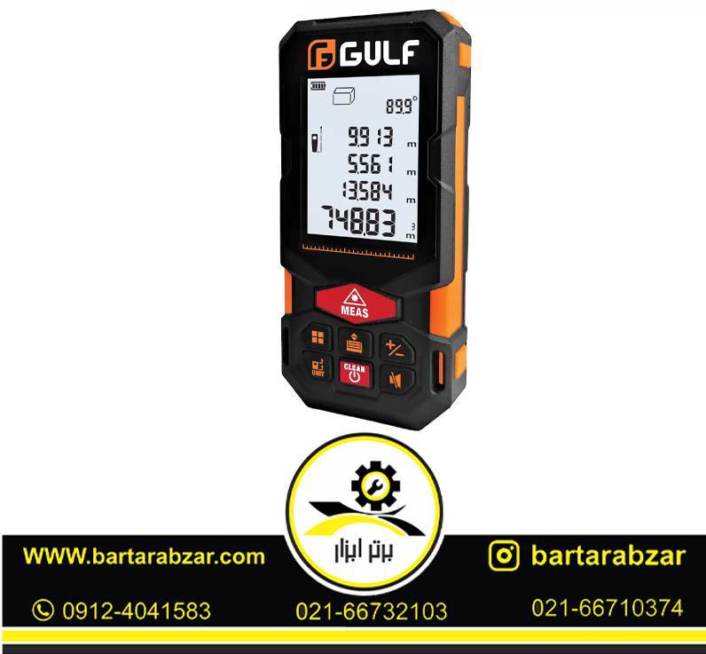 متر لیزری شارژی 80 متری گالف مدل 1280 متر لیزری شارژی 80 متری گالف مدل 1280