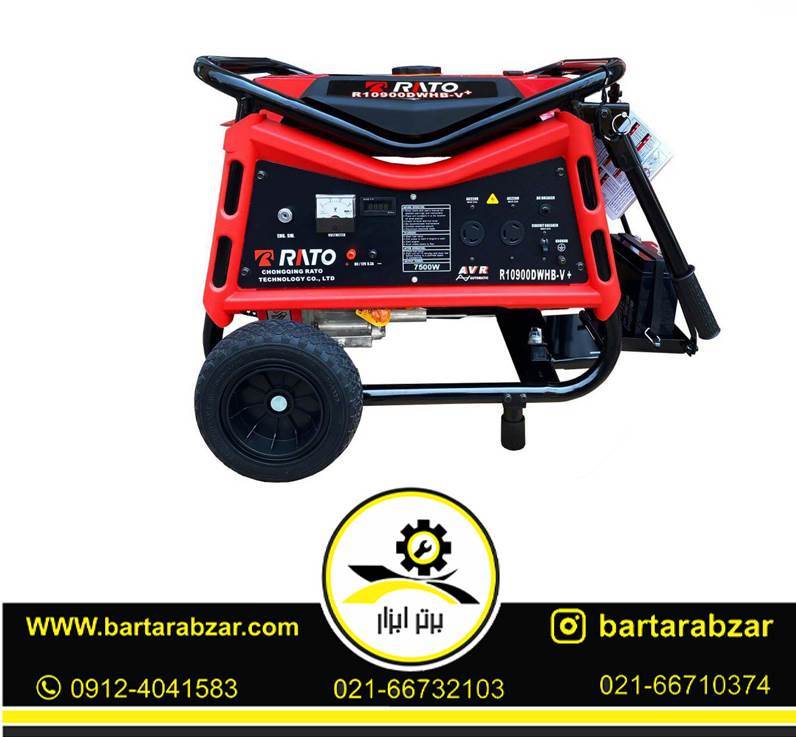 موتور برق بنزینی 7.5 کیلووات راتو مدل RATO R10900DWHB+ موتور برق بنزینی 7.5 کیلووات راتو مدل RATO R10900DWHB+