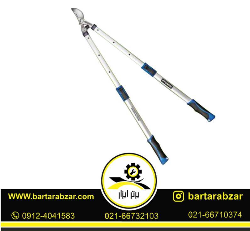قیچی شاخه زن دسته تلسکوپی هیوندای مدل HT-6910 قیچی شاخه زن دسته تلسکوپی هیوندای مدل HT-6910